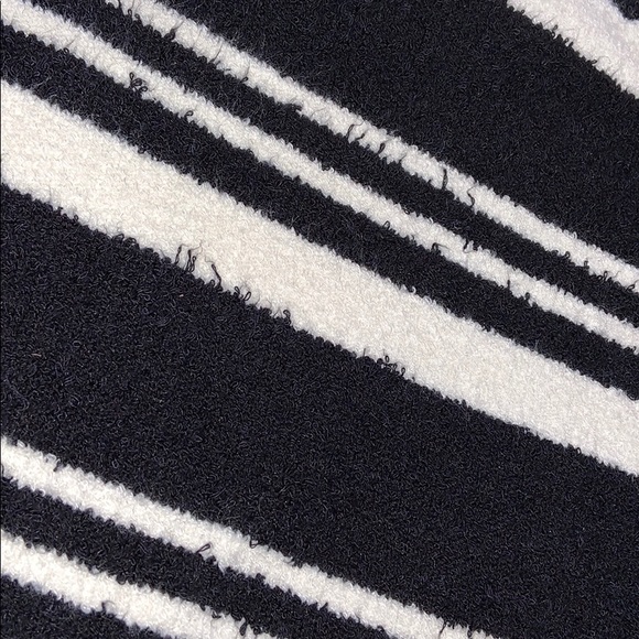 Arden B. Cozy Black and White Striped Turtleneck - Picture 2 of 4
